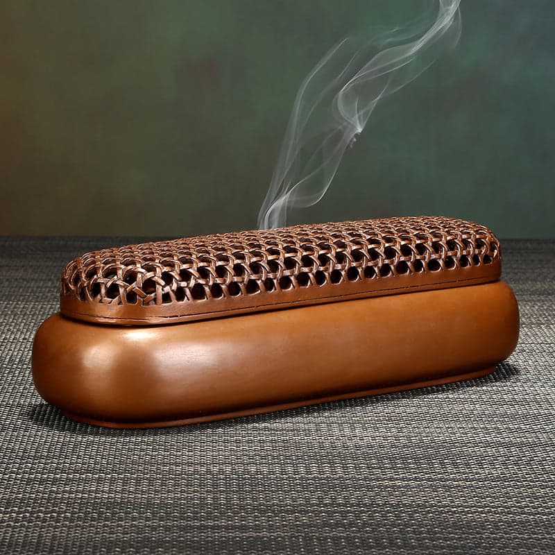 Solid Brass Backflow Incense Burner – Minimalist – Incense Burners – view 3