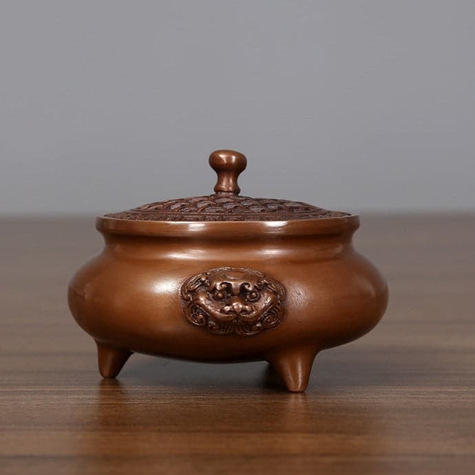 Traditional Bronze Incense Burner for the Private Study – Incense Burner – view 6