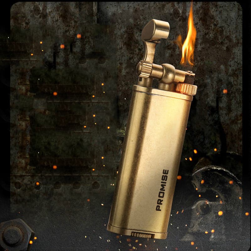 ZORRO Z311 Solid Brass Butane Lighter – Smooth Body – Lighter – view 3