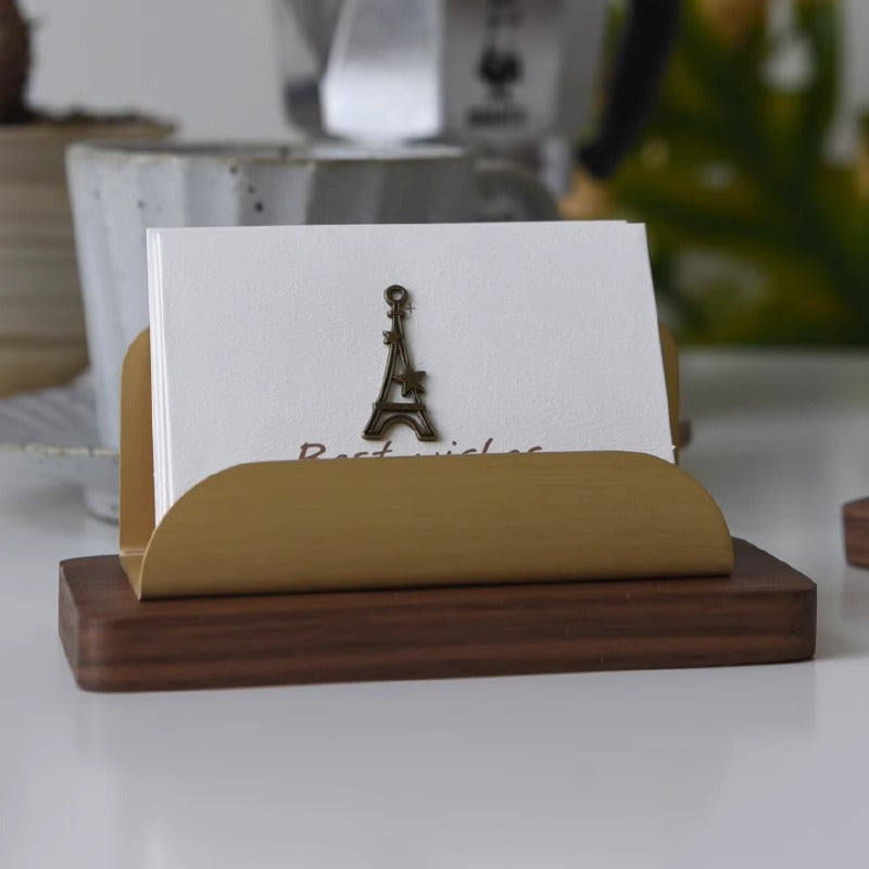 Luxury brass desk accessory in a private study setting